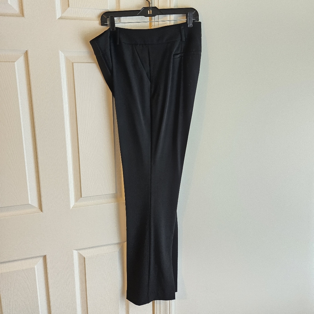 TWO PAIRS New York & Company Classic Black Trousers 12 LONG